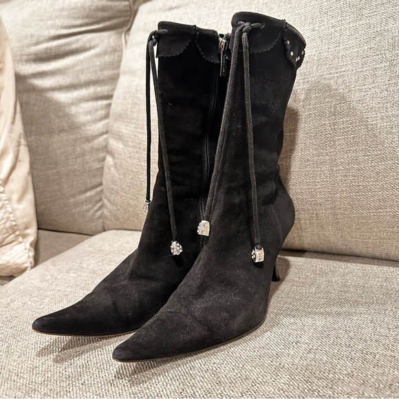 Sara Kent Suede Stiletto Boots! - Picture 2 of 11